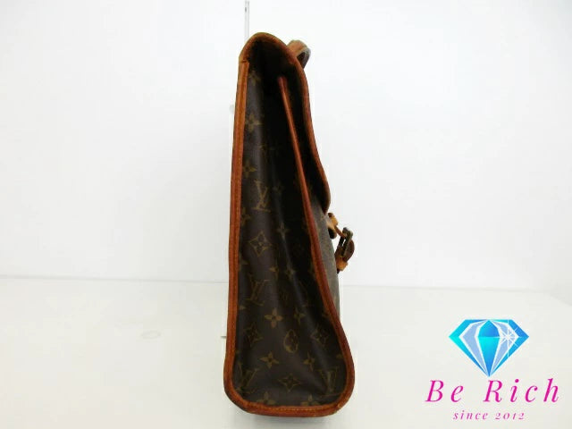 ルイ ヴィトン LOUIS VUITTON 2way ハンドバッグ ショルダーバッグ ビジネスバッグ モノグラム ビバリー M51120 ブラウン 茶 PVC レザー ロゴ ショルダーなし ブリーフケース 手提げ 肩掛け 斜め掛け バッグ 鞄 メンズ レディース【中古】【送料無料】bk9122