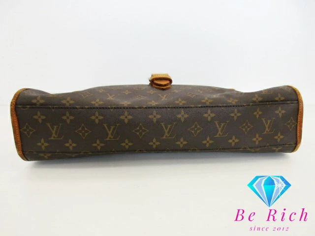 ルイ ヴィトン LOUIS VUITTON 2way ハンドバッグ ショルダーバッグ ビジネスバッグ モノグラム ビバリー M51120 ブラウン 茶 PVC レザー ロゴ ショルダーなし ブリーフケース 手提げ 肩掛け 斜め掛け バッグ 鞄 メンズ レディース【中古】【送料無料】bk9122