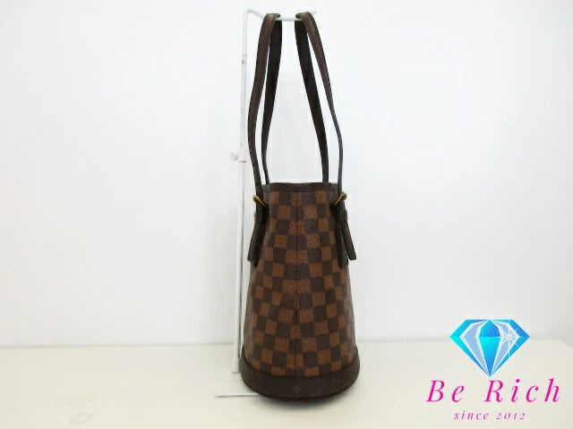 ルイ ヴィトン LOUIS VUITTON トートバッグ マレ N42240 ダミエ エベヌ ブラウン 茶 PVC レザー ロゴ バケット バケツ型 ショルダーバッグ ハンドバッグ 肩掛け 鞄 【中古】【送料無料】 bk9134