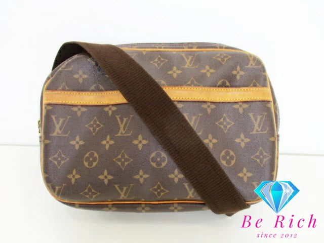 ルイ ヴィトン LOUIS VUITTON ショルダーバッグ モノグラム リポーター PM M45254 ブラウン 茶 ロゴ 肩掛け 斜め掛け 鞄  【中古】【送料無料】 bk9142