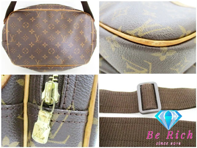 ルイ ヴィトン LOUIS VUITTON ショルダーバッグ モノグラム リポーター PM M45254 ブラウン 茶 ロゴ 肩掛け 斜め掛け 鞄  【中古】【送料無料】 bk9142