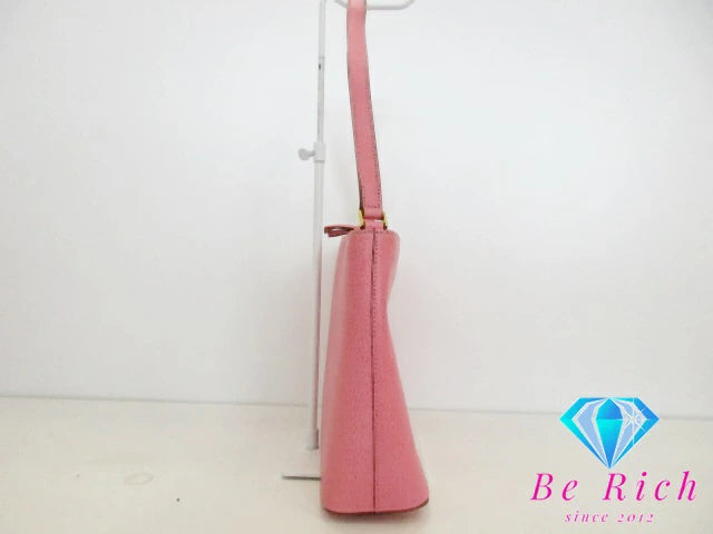 ケイト スペード kate spade ワン ショルダーバッグ トートバッグ ピンク レザー ロゴ 肩掛け 鞄 【中古】【送料無料】 bk9145