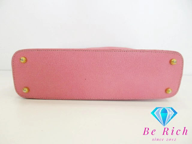 ケイト スペード kate spade ワン ショルダーバッグ トートバッグ ピンク レザー ロゴ 肩掛け 鞄 【中古】【送料無料】 bk9145