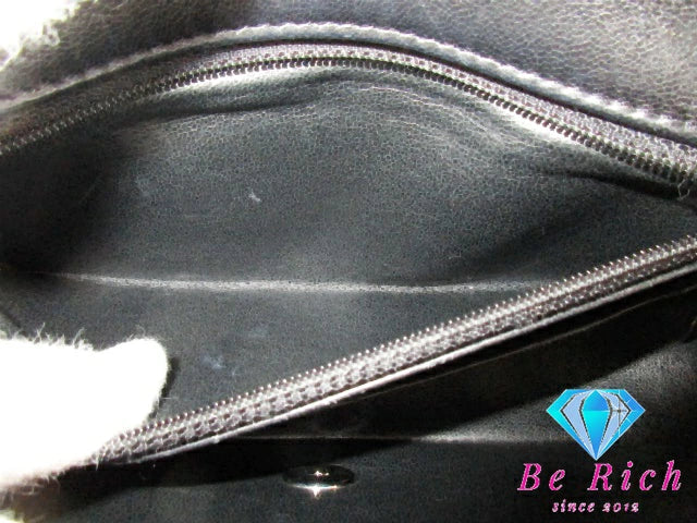 シャネル CHANEL  ミニ マトラッセ 20 チェーン ショルダーバッグ ラム スキン 黒 ブラック シルバー 金具 ココマーク CC ロゴ ポシェット 鞄 【中古】【送料無料】 bk9195