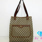 グッチ GUCCI トートバッグ シェリーライン 3902003 GG スプリーム PVC レザー ロゴ キャンバス レザー ベージュ 【中古】【送料無料】 bk9222
