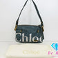 クロエ Chloe 2way ショルダーバッグ エクリプス 7A733 青 ブルー レザー ショルダーなし ロゴ クロスボディ ハンドバッグ 鞄 【中古】【送料無料】 bk9232