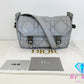 クリスチャン ディオール Christian Dior camp ディオールキャンプ スモール マクロ カナージュ ショルダーバッグ シルバー メタリック CD ロゴ ポシェット クロスボディ 斜め掛け 鞄 【中古】【送料無料】 bk9255