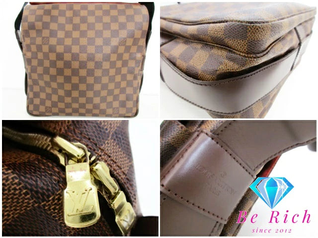 ルイ ヴィトン LOUIS VUITTON ショルダーバッグ ダミエ ナヴィグリオ N45255 エベヌ ロゴ 肩掛け 斜め掛け 鞄 【中古】【送料無料】 bk9258