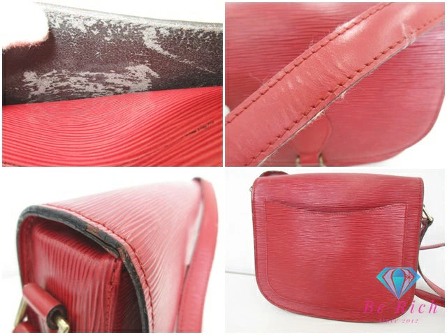 ルイ ヴィトン LOUIS VUITTON エピ サンクルー M52197 赤 レッド カスティリアンレッド  LV ロゴ ショルダーバッグ ポシェット 鞄  肩掛け 斜め掛け【中古】【送料無料】bk9264