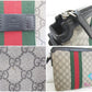 グッチ GUCCI ショルダーバッグ 471454 GG スプリーム シェリー ウェブ ベージュ カーキ 茶 ロゴ PVC レザー 【中古】【送料無料】 bk9278