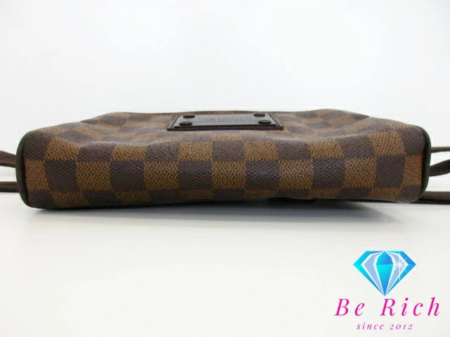 ルイ ヴィトン LOUIS VUITTON ダミエ バムバッグ ブルックリン N41101 エベヌ ボディ ショルダー ウエスト ポーチ バッグ【中古】【送料無料】 bk9284