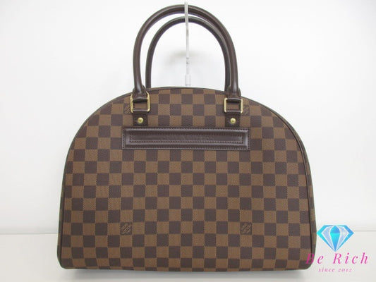 美品 ルイ ヴィトン LOUIS VUITTON ハンドバッグ ダミエ ノリータ N41455 エベヌ LV ロゴ ショルダーバッグ【中古】【送料無料】 bk9286