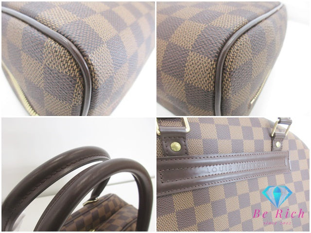 美品 ルイ ヴィトン LOUIS VUITTON ハンドバッグ ダミエ ノリータ N41455 エベヌ LV ロゴ ショルダーバッグ【中古】【送料無料】 bk9286