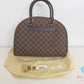 美品 ルイ ヴィトン LOUIS VUITTON ハンドバッグ ダミエ ノリータ N41455 エベヌ LV ロゴ ショルダーバッグ【中古】【送料無料】 bk9286