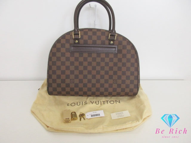 美品 ルイ ヴィトン LOUIS VUITTON ハンドバッグ ダミエ ノリータ N41455 エベヌ LV ロゴ ショルダーバッグ【中古】【送料無料】 bk9286