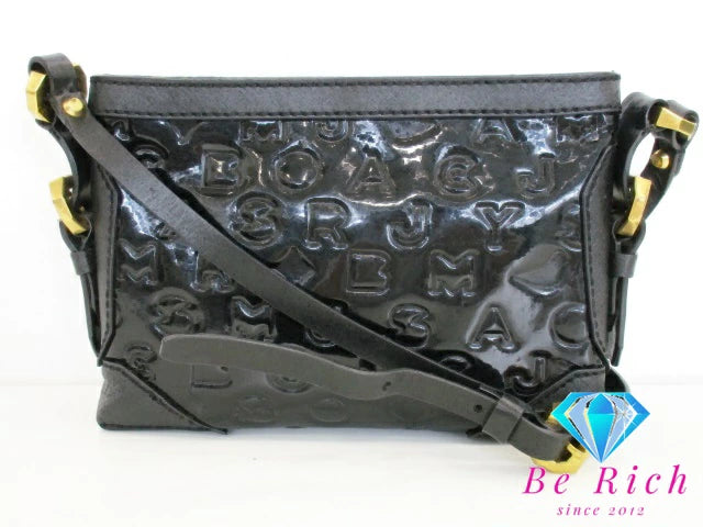 マーク バイ マークジェイコブス MARC BY MARC JACOBS ショルダーバッグ ブラック 黒 パテント レザー ロゴ 肩掛け 鞄 【中古】【送料無料】 bk9296