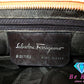 フェラガモ Salvatore Ferragamo ミニ トートバッグ D217182 ヴァラ リボン ピンク スエード レザー ロゴ ハンドバッグ 鞄 【中古】【送料無料】 bk9320