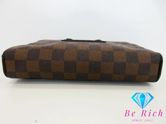 ルイ ヴィトン LOUIS VUITTON ダミエ バムバッグ ブルックリン N41101 エベヌ ボディ ショルダー ウエスト ポーチ バッグ【中古】【送料無料】 bk9323