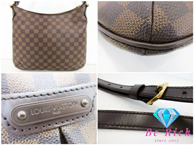 ルイ ヴィトン LOUIS VUITTON ダミエ ブルームズべリ PM N42251 エベヌ PVC レザー ショルダーバッグ 斜め掛け 鞄 【中古】【送料無料】 bk9330
