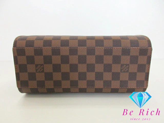 ルイ ヴィトン LOUIS VUITTON ハンドバッグ ダミエ トリアナ N51155 エベヌ ブラウン 茶 PVC レザー ショルダーバッグ 鞄 【中古】【送料無料】 bk9334