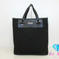 グッチ GUCCI GG トートバッグ ハンドバッグ 019.0346 キャンバス レザー 黒 ブラック 手提げ 鞄 【中古】【送料無料】 bk9335