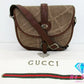 グッチ GUCCI ショルダーバッグ 007.14.0004 茶 ブラウン エレファント レザー ロゴ オールド ヴィンテージ 肩掛け 斜め掛け ポシェット 鞄 【中古】【送料無料】 bk9340