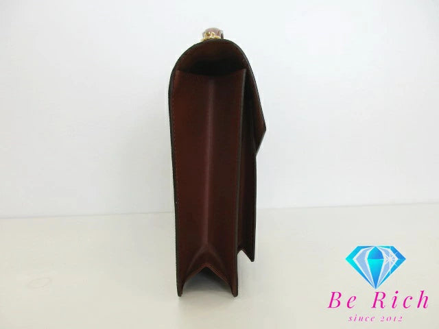 ルイ ヴィトン LOUIS VUITTON 2way ハンドバッグ ショルダーバッグ モノグラム モンソー M51185 茶 ブラウン PVC レザー LV ロゴ ビジネス 手提げ 鞄 【中古】【送料無料】 bk9345