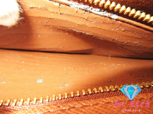 ルイ ヴィトン LOUIS VUITTON 2way ハンドバッグ ショルダーバッグ モノグラム モンソー M51185 茶 ブラウン PVC レザー LV ロゴ ビジネス 手提げ 鞄 【中古】【送料無料】 bk9345