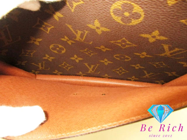 ルイ ヴィトン LOUIS VUITTON モノグラム モンソー 26 M51187 LV ロゴ ブラウン 茶 PVC レザー ショルダーバッグ ハンドバッグ ビジネス 手提げ クラッチバッグ 鞄【中古】【送料無料】bk9378