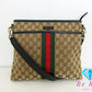 グッチ GUCCI ショルダーバッグ 388926 GG シェリー オフィディア ブラウン 茶 キャンバス レザー ロゴ 斜め掛け クロスボディ 鞄 【中古】【送料無料】bk9380