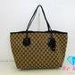 グッチ GUCCI トートバッグ 211975 GG ブラウン 茶  キャンバス パテント レザー ロゴ ハンドバッグ ショルダーバッグ 肩掛け 鞄 レディース【中古】【送料無料】 bk9386