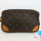 ルイ ヴィトン LOUIS VUITTON セカンドバッグ クラッチバッグ モノグラム マルリー ドラゴンヌ PM M51827 ブラウン 茶 PVC レザー 【中古】【送料無料】 bk9391