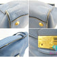 プラダ PRADA 2way ハンドバッグ ショルダーバッグ BT0962 青 ブルー レザー ロゴ 手提げ 肩掛け 鞄 【中古】【送料無料】 bk9392