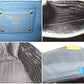 プラダ PRADA 2way ハンドバッグ ショルダーバッグ BT0962 青 ブルー レザー ロゴ 手提げ 肩掛け 鞄 【中古】【送料無料】 bk9392
