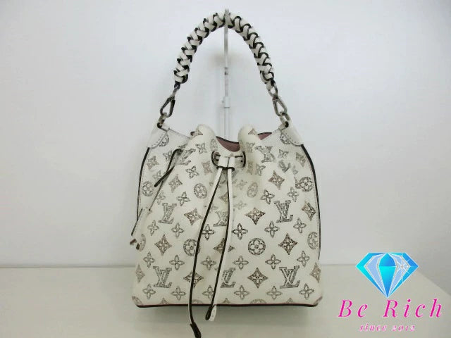 ルイ ヴィトン LOUIS VUITTON マヒナ ムリア M58483 ホワイト ブロン 2way ハンドバッグ ロゴ レザー ショルダーバッグ 肩掛け 鞄 レディース【中古】【送料無料】 bk9394