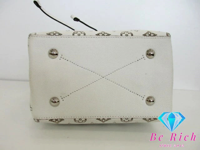 ルイ ヴィトン LOUIS VUITTON マヒナ ムリア M58483 ホワイト ブロン 2way ハンドバッグ ロゴ レザー ショルダーバッグ 肩掛け 鞄 レディース【中古】【送料無料】 bk9394