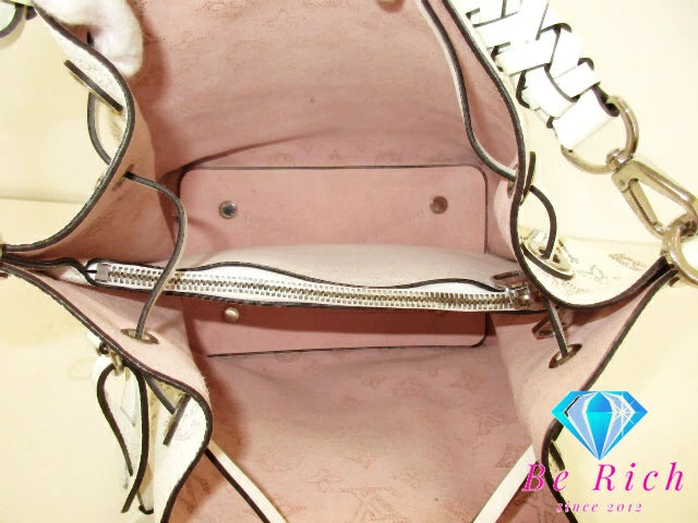 ルイ ヴィトン LOUIS VUITTON マヒナ ムリア M58483 ホワイト ブロン 2way ハンドバッグ ロゴ レザー ショルダーバッグ 肩掛け 鞄 レディース【中古】【送料無料】 bk9394