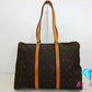 ルイ ヴィトン LOUIS VUITTON モノグラム フラネリー 45 M51115 LV 茶 ブラウン PVC レザー トートバッグ ショルダーバッグ 【中古】【送料無料】bk9399