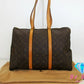 ルイ ヴィトン LOUIS VUITTON モノグラム フラネリー 45 M51115 LV 茶 ブラウン PVC レザー トートバッグ ショルダーバッグ 【中古】【送料無料】bk9399
