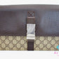 グッチ GUCCI クラッチバッグ 131213  GG スプリーム 茶 ブラウン PVC レザー  セカンドバッグ ビジネスバッグ【中古】【送料無料】 bk9422
