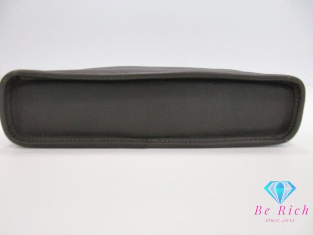 コーチ COACH グラブタンレザー アクセサリーポーチ ハンドバッグ グレー 9311 USA アメリカ 製 オールド レザー 鞄 【中古】【送料無料】 bk9449