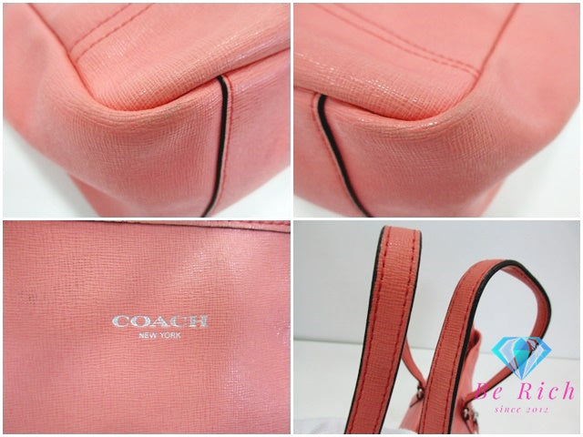 コーチ 2way トートバッグ 23578 レザー ピンク ハンドバッグ ショルダーなし COACH 手提げ 【中古】【送料無料】 bk9450