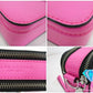 美品 マーク ジェイコブス MARC JACOBS ザ スナップショット ショルダーバッグ M0014503 ブライト ピンク レザー ダブル J ロゴ スモール カメラバッグ ポシェット クロスボディ 斜め掛け 鞄 ほぼ 未使用品 【中古】【送料無料】 bk9461