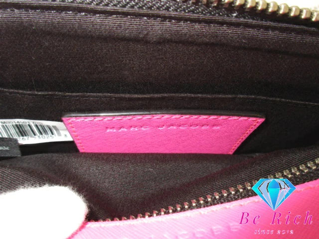 美品 マーク ジェイコブス MARC JACOBS ザ スナップショット ショルダーバッグ M0014503 ブライト ピンク レザー ダブル J ロゴ スモール カメラバッグ ポシェット クロスボディ 斜め掛け 鞄 ほぼ 未使用品 【中古】【送料無料】 bk9461