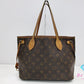 ルイ ヴィトン LOUIS VUITTON トートバッグ ショルダーバッグ モノグラム ネヴァーフル PM M41245 ブラウン 茶 LV ロゴ ハンドバッグ 鞄 【中古】【送料無料】 bk9462