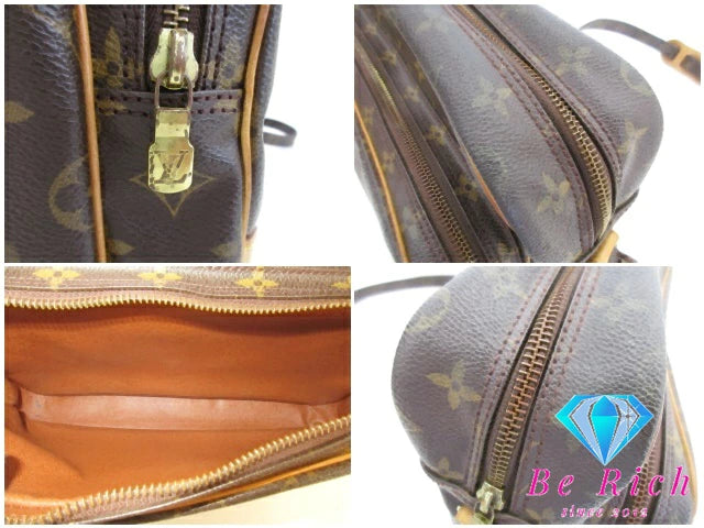 ルイ ヴィトン LOUIS VUITTON ショルダーバッグ モノグラム ナイル M45244 茶 ブラウン PVC レザー LV ロゴ クロスボディ 斜め掛け 鞄 【中古】【送料無料】 bk9476