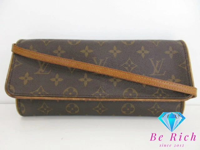 ルイ ヴィトン LOUIS VUITTON モノグラム ポシェット ツイン GM M51852 ショルダー クラッチ バッグ ウエスト ポーチ クロスボディ 斜め掛け 2way 鞄 【中古】【送料無料】bk9477