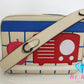 美品 コーチ COACH トム ウェッセルマン コラボ ショルダーバッグ フライトバッグ CA323 アイボリー マルチ レザー ポシェット 斜め掛け クロスボディ ポーチ 鞄 Tom Wesselmann 【中古】【送料無料】 bk9487
