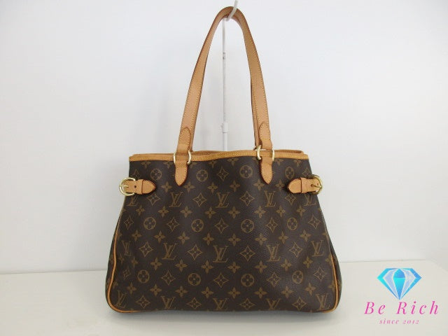 ルイ ヴィトン LOUIS VUITTON トートバッグ モノグラム バティニョール オリゾンタル M51154 ブラウン 茶 LV ロゴ ショルダーバッグ ハンドバッグ 鞄 【中古】【送料無料】 bk9488