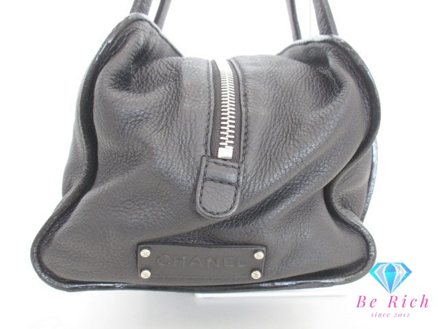 シャネル CHANEL ミニ ボストンバッグ ハンドバッグ A29316 ブラック 黒 レザー ココマーク CC ロゴ ショルダーバッグ 鞄 【中古】【送料無料】 bk9499